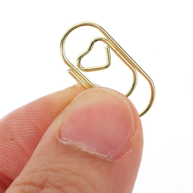 Mini Heart Shaped Metal Clips 20mm 100pcs For Office Craft Paper Organizing - Image 5