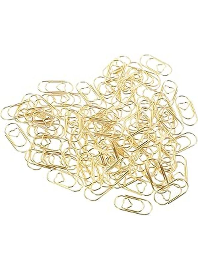 Mini Heart Shaped Metal Clips 20mm 100pcs For Office Craft Paper Organizing - Image 1