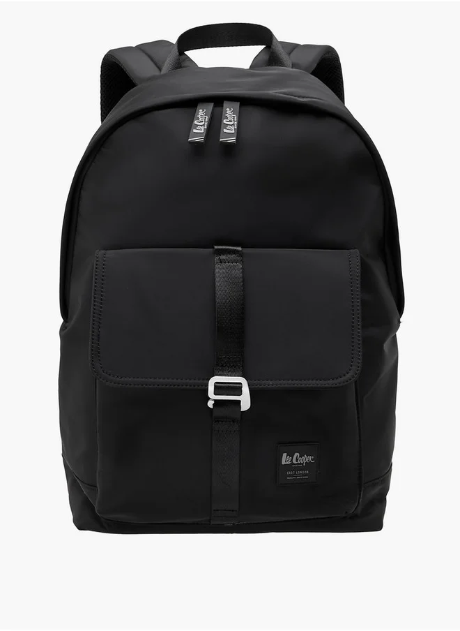 لي كوبر Solid Backpack with Zip Closure and Adjustable Strap - 12x30x45 cm