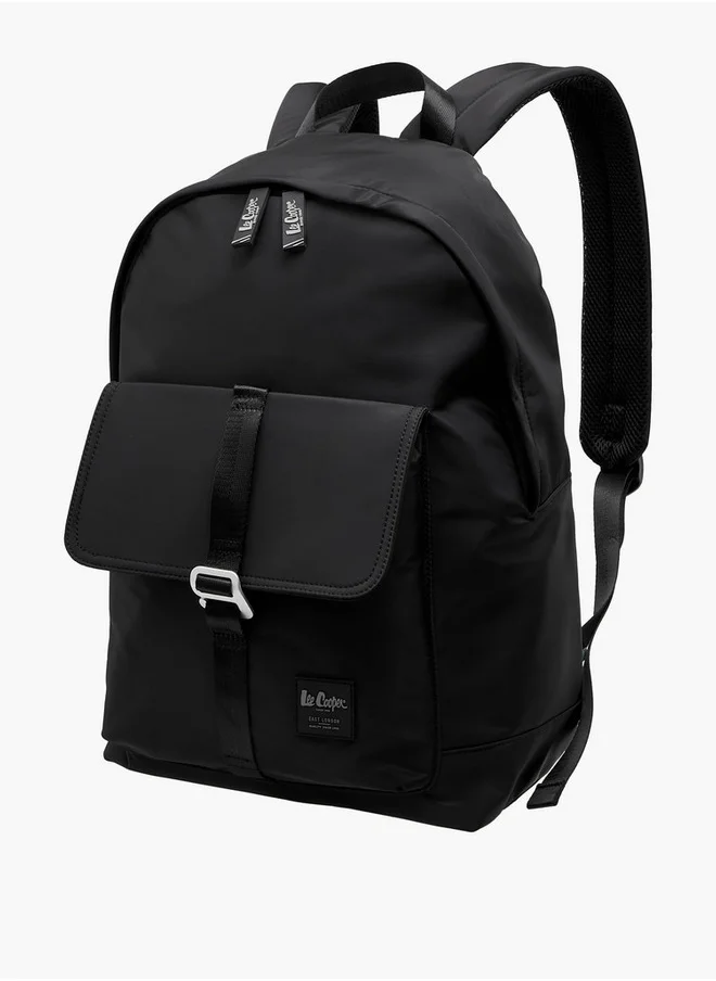 لي كوبر Solid Backpack with Zip Closure and Adjustable Strap - 12x30x45 cm
