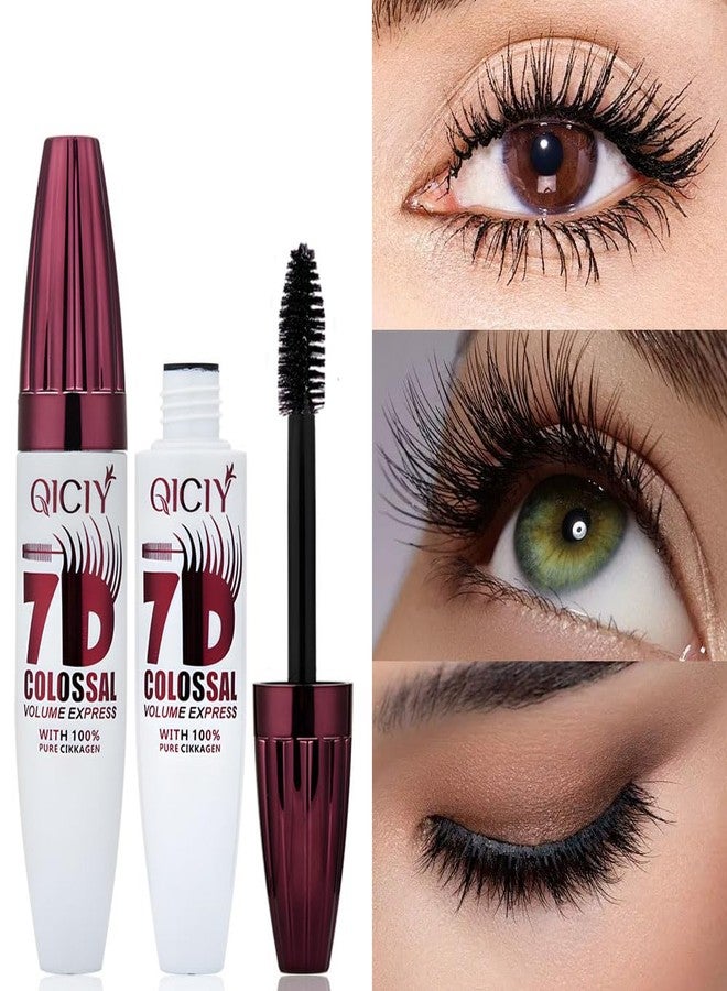 BANGFENG 7D Colossal Mascara, Fiber Lash Waterproof Volumizing & Lengthening Black Mascara for Older Women 60 Plus, Smudge-Resistant, Curling, Long-Lasting Volume, Natural Lashes - Image 2