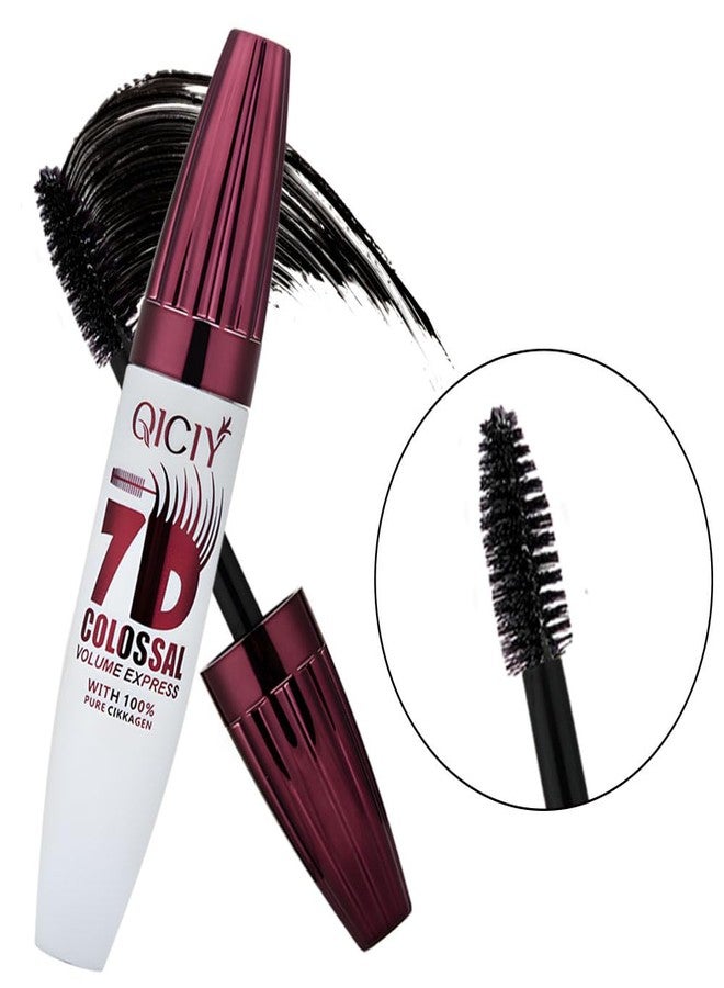 BANGFENG 7D Colossal Mascara, Fiber Lash Waterproof Volumizing & Lengthening Black Mascara for Older Women 60 Plus, Smudge-Resistant, Curling, Long-Lasting Volume, Natural Lashes - Image 3
