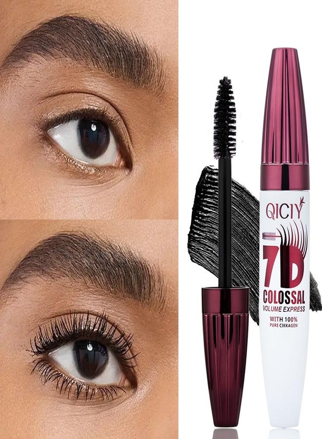 BANGFENG 7D Colossal Mascara, Fiber Lash Waterproof Volumizing & Lengthening Black Mascara for Older Women 60 Plus, Smudge-Resistant, Curling, Long-Lasting Volume, Natural Lashes - Image 4