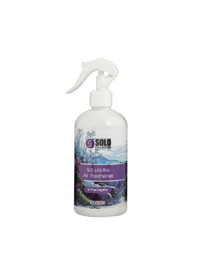 DANUBE HOME Danube Home Solo Room Spray - 500Ml (In The Depths) Long-Lasting Air Freshner Sprayer Enchanting Floral, Fresh & Woody Aroma Home Fragrance Decorative Home Accessories 