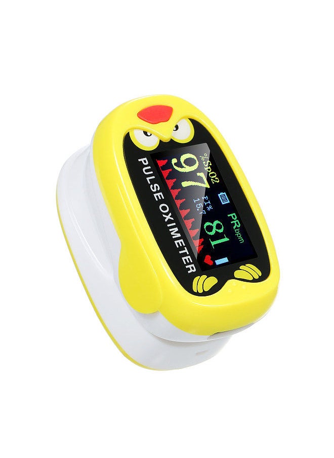 Multi-function Finger Pulse Oximeter USB Rechargeable Blood Oxygen Sensor SpO2 PR PI Monitor with TFT Display Portable Finger Pulse Oximeter Creative Cute Oximeter for Home Sports Travel