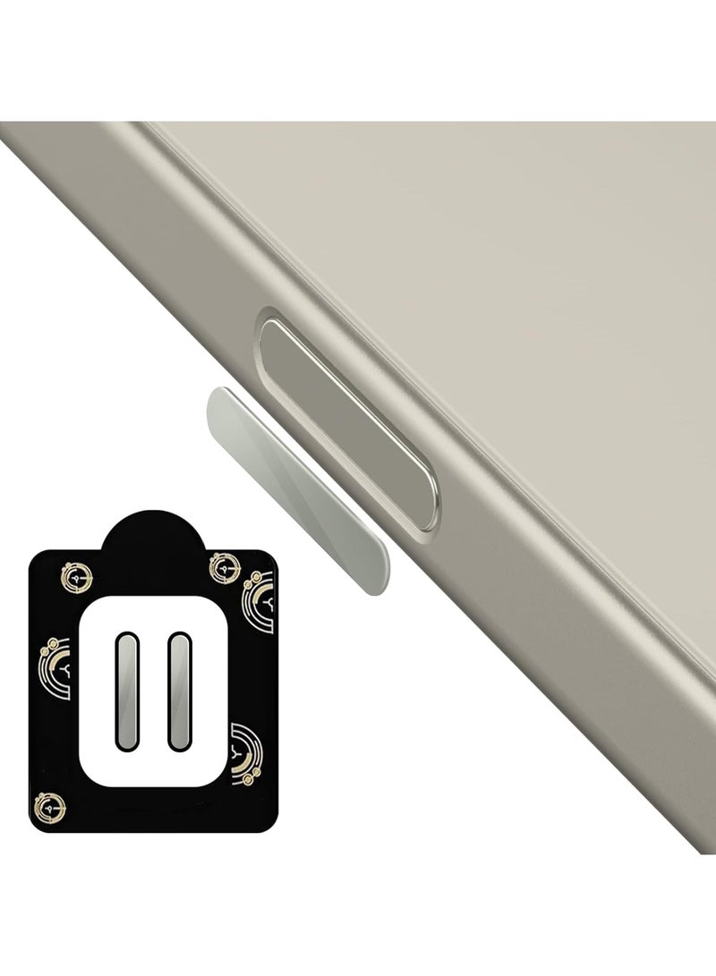 4 Pack Compatible for iPhone 16/16 Plus/16 Pro/16 Pro Max Camera Control Capture Button Protector, Tempered Glass High Definition Strong Protection -Titanium Gray - Image 1