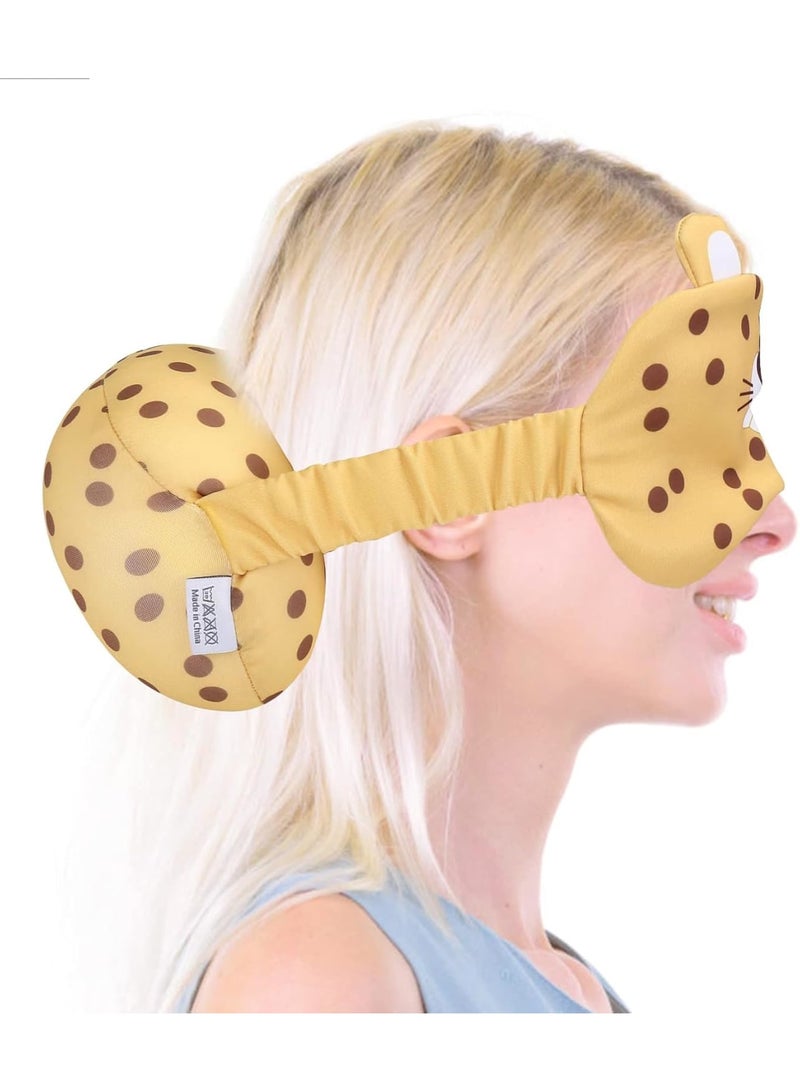 SOLARAE وسادة سفر وعين 2 في 1، وسادة ناعمة للأطفال والبالغين، مجموعة وسادة قماشية وقناع عين تدعم الرأس والرقبة والذقن - للطائرة، التخييم، المشي، القطار، السيارة أو في الهواء الطلق - Image 3