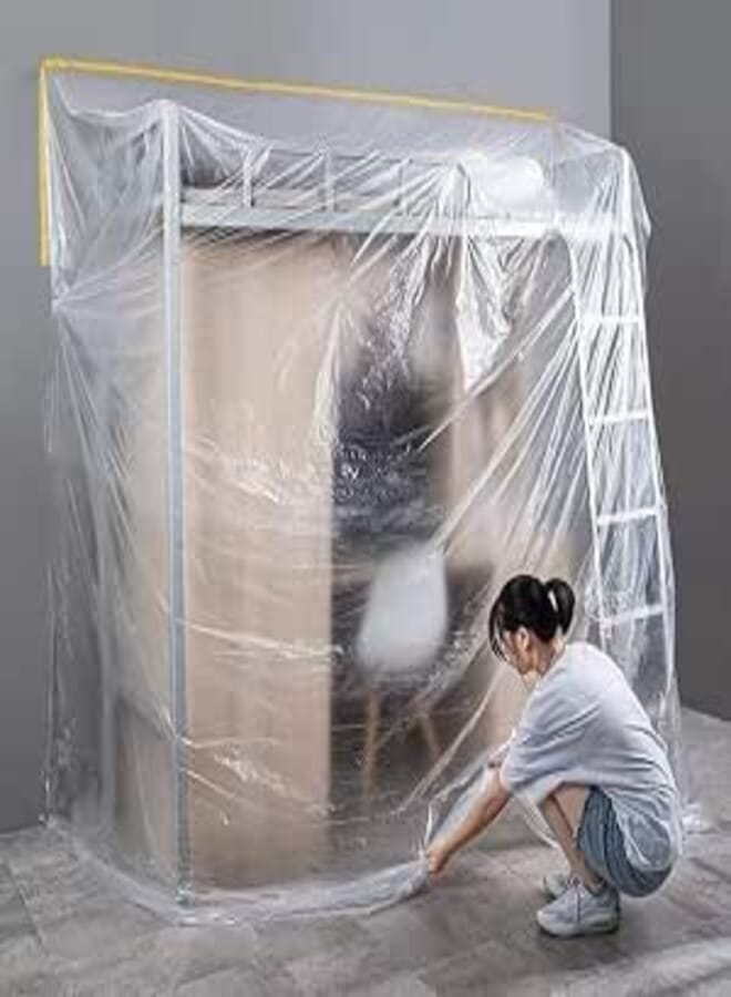 Transparent Roll Cover Protects Furniture From Dust And Pollution 20 Meters Long 150 Cm Wide Made Of WaterProof Waterproof Easy To Use Can Be Cut As Needed Generic