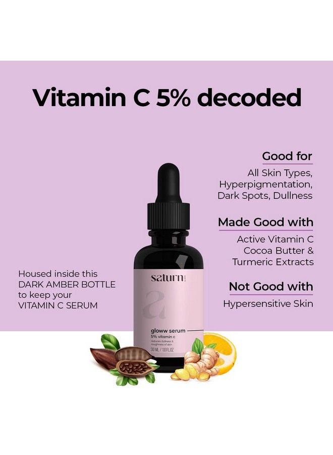 Saturn by GHC مجموعة سيروم جلو كومبو سيروم جلو (30 مل) ديرما رولر (540 إبرة دقيقة مقاس 0.5 مم) تعزز التغذية العميقة للغاية مدعومة بالريتينول وخالية من المواد الكيميائية (مجموعة من قطعتين) - Image 4