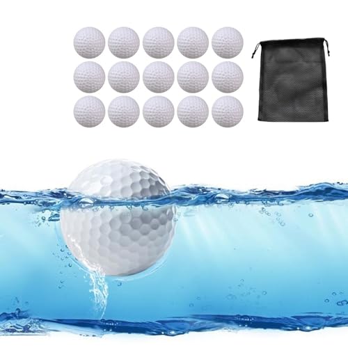 Viminston Floating Golf Balls 15 pcs for Lake or Pool, Practice Water Floater Golf Balls - Image 1