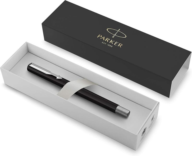 Parker Vector Standard Black Rollerball Pen with Gift Box - Image 1