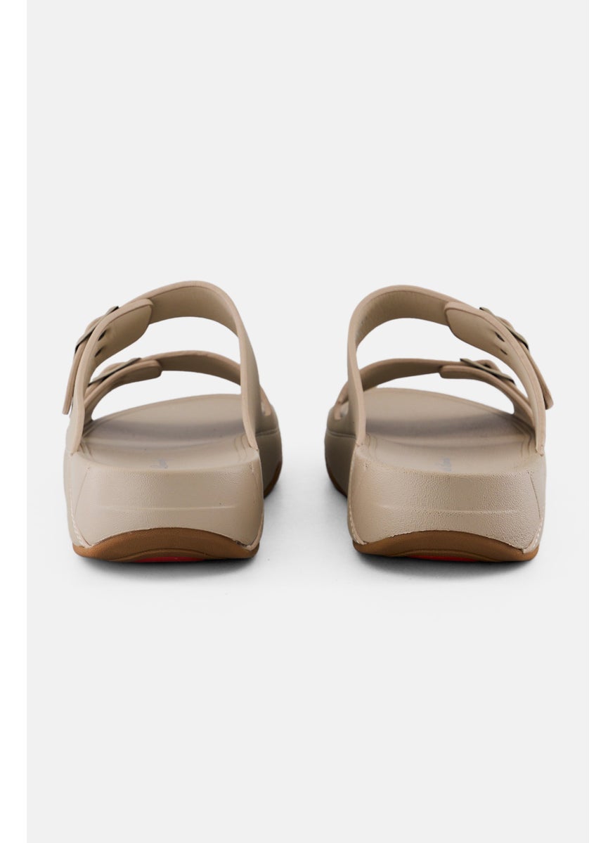 English Laundry Men Slip On Cork Arabic Sandals, Beige  - Image 2