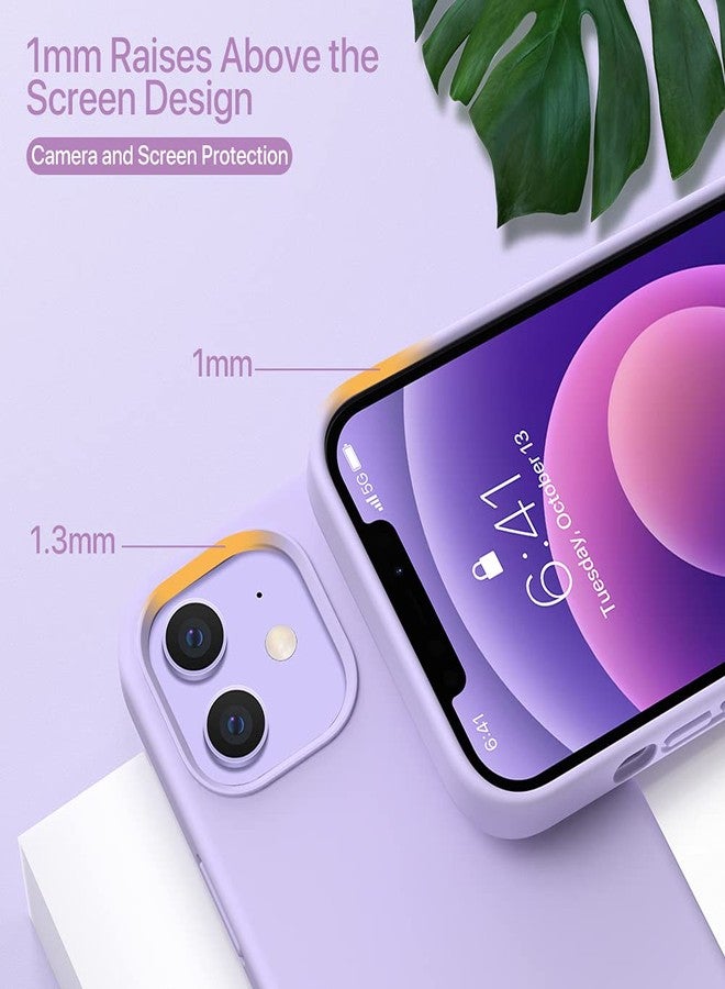 Miracase Compatible with iPhone 12 Case and iPhone 12 Pro Case, Liquid Silicone Gel Rubber Full Body Protection Shockproof Drop Protection Phone Case for iPhone 12/12 Pro 6.1 inch, Violet - Image 5