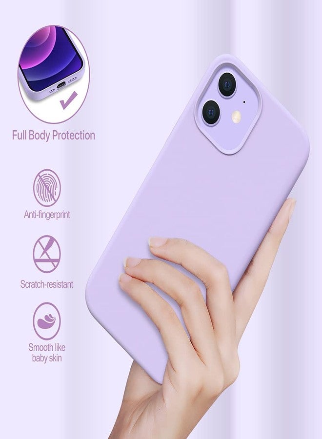 Miracase Compatible with iPhone 12 Case and iPhone 12 Pro Case, Liquid Silicone Gel Rubber Full Body Protection Shockproof Drop Protection Phone Case for iPhone 12/12 Pro 6.1 inch, Violet - Image 4