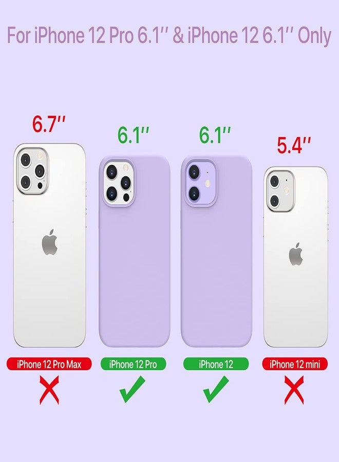 Miracase Compatible with iPhone 12 Case and iPhone 12 Pro Case, Liquid Silicone Gel Rubber Full Body Protection Shockproof Drop Protection Phone Case for iPhone 12/12 Pro 6.1 inch, Violet - Image 2