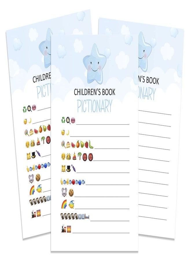 Inkdotpot Pack of 50, Baby Shower Party Collection, Children Books Pictionary Baby Shower Party Games, Activities, Decorations, Baby Elephant Party Supplies - Image 1