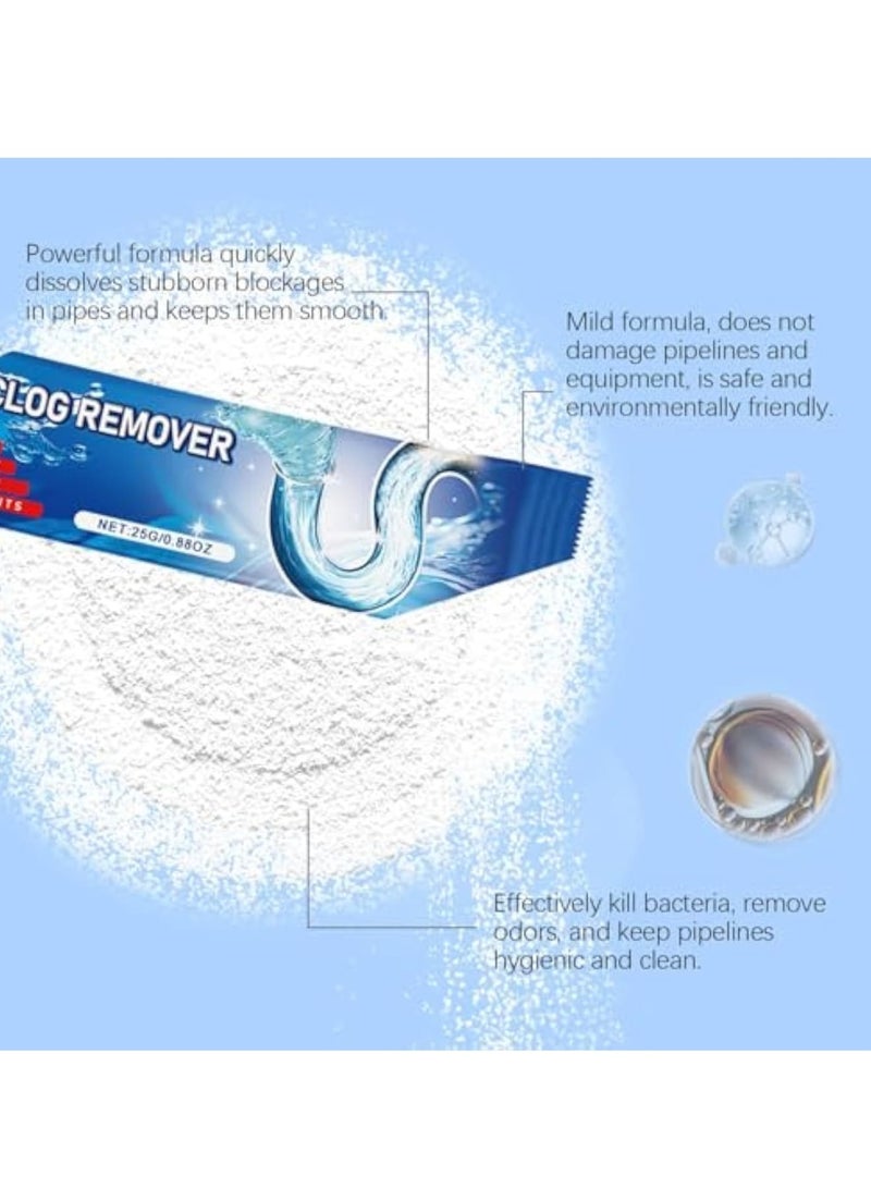 Zikra Toilet Quickily Cleaning Powder, Drain Clog Remover and Cleaner, Toilet Drains Odor Cleaner, Pipe Odor Removal unclogger for Kitchen and Sink Pipes, Unclogs and Removes Sources of Odor - Image 5