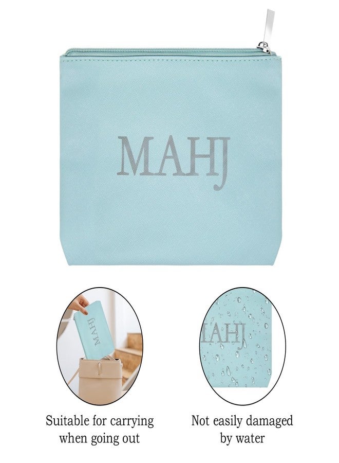 CYUXING Mahjong Card Holder, Mahjong Accessories Storage Bag Blue Card Pack Supplies, Ideal Gift for Friends Protective Cover Case with Zipper Storage Supplies Easy to Carry - Image 3