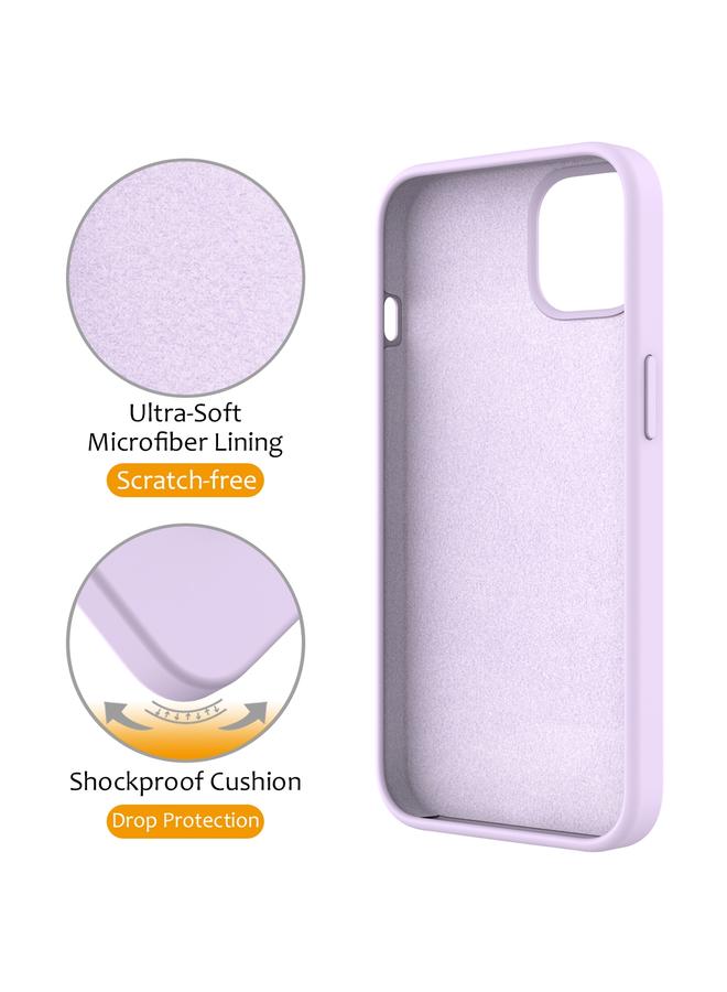 اس-توب جراب لهاتف iPhone 15 مصنوع من السيليكون السائل المغناطيسي MagSafe مع حامل حلقي - Image 4