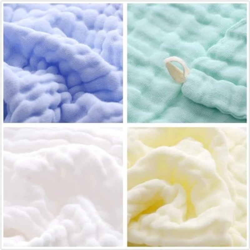 Sky-Touch Organic Cotton Multicolour Towel 54x30cm Ultra Absorbent Hypoallergenic Lint Free - Image 4