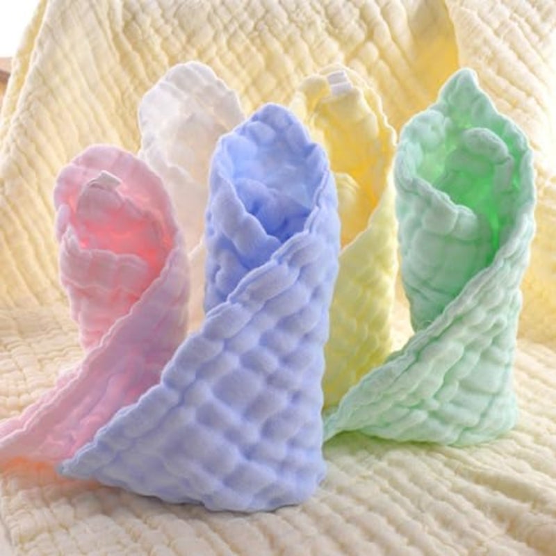 Sky-Touch Organic Cotton Multicolour Towel 54x30cm Ultra Absorbent Hypoallergenic Lint Free - Image 2