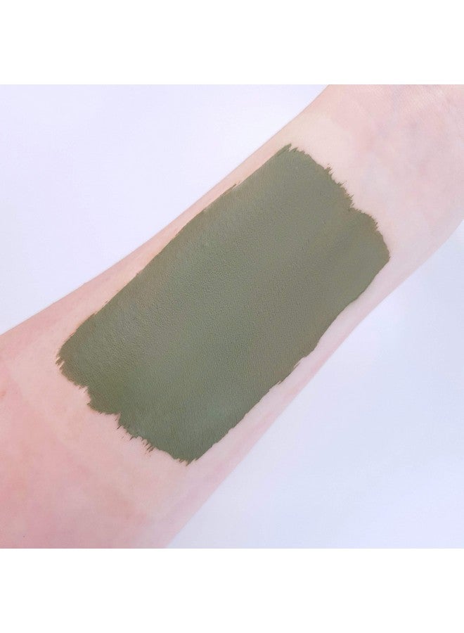 مون كرييشنز أواني الكيك من برو للوجه والجسم من مون كرييشنز الجيش الأخضر الاحترافي ذو الأساس المائي لمكياج الوجه للبالغين والأطفال 1.26 أونصة - Image 2