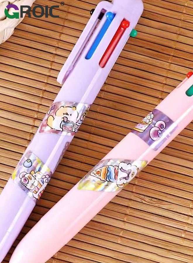 GROIC Wearable & Shareable Sticker Bracelet, Includes 2 Pcs Sticker Bracelet, 2 Mystery Reveal Sticki Rolls, 8 Stickers Rolls, DIY Bracelet Friendship Bracelet Toys for kids - Image 4