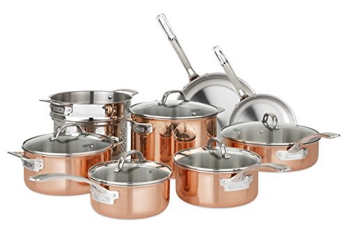 Viking Culinary 40571-9993C Stainless Steel Copper Cookware Set, 13 Piece - Image 1