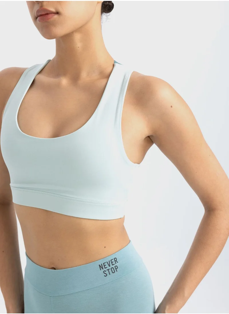 ديفاكتو Defactofit Crew Neck Sports Heavy Fabric Bra