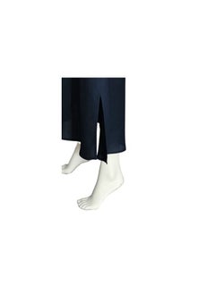 Sana'a Kayum Navy Blue Classic Front Open Dolman Sleeve Abaya By Sanaa Kayum  - Image 4