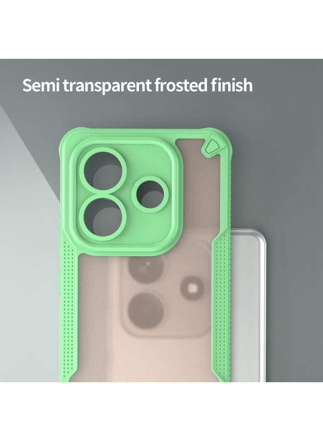 erorex Case For Redmi Note 14 5G China Armor Glaze PC Hybrid TPU Phone Case - Image 5