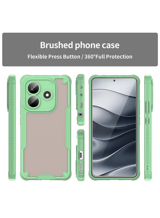 erorex Case For Redmi Note 14 5G China Armor Glaze PC Hybrid TPU Phone Case - Image 2