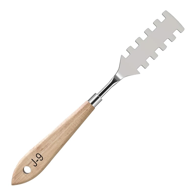 Brille Bee Stainless Steel Palette Knife Spatula for Oil Painting, Acrylic Mixing, Canvas, Cake Icing, Face Painting, Thin and Flexible Art Tools (J9) - Image 1
