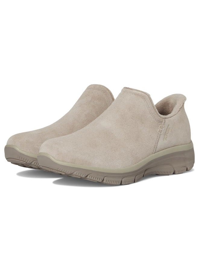SKECHERS Women's Easy Going-Modern Hour Suede Hands Free Slip-ins Ankle Boot, Taupe, 38.5 EU - Image 1
