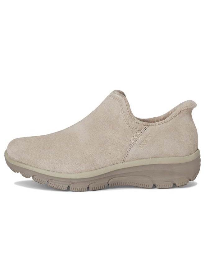 SKECHERS Women's Easy Going-Modern Hour Suede Hands Free Slip-ins Ankle Boot, Taupe, 38.5 EU - Image 4