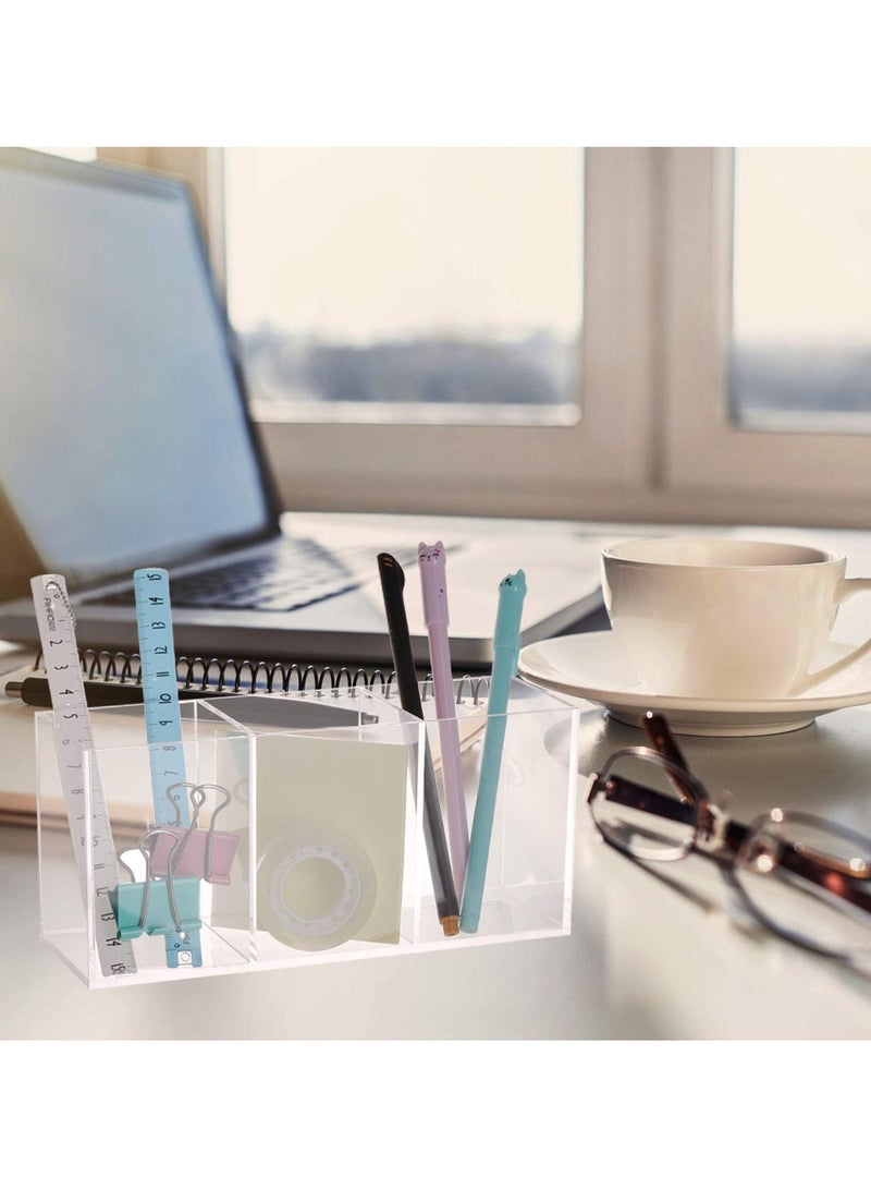 KHAJUL Acrylic Makeup Brush Holder  - Clear Cosmetic Makeup Brush Organizer and Storage Box 18*9*6.5CM - Image 4