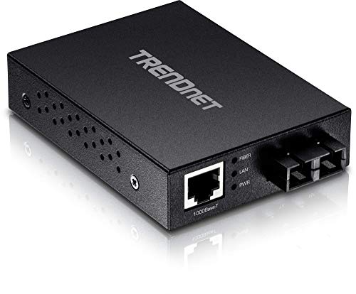 TRENDnet 1000BaseT to 1000BaseSX MultiMode SC Fiber Converter up to 550M 1800 ft 2 Gbps Switching Capacity TFCGMSC - Image 1