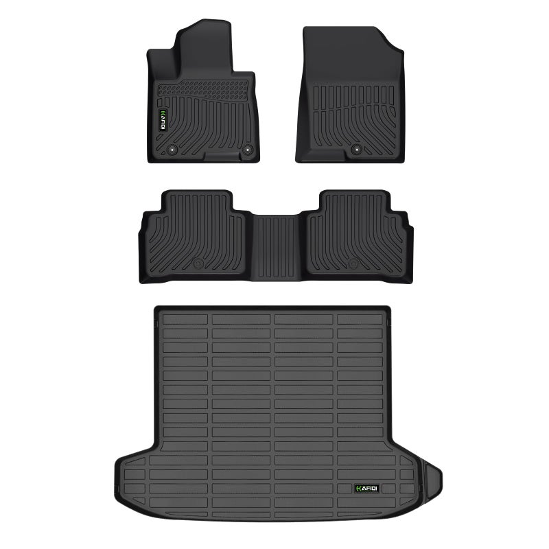 HAFIDI All Weather Car Floor Mats Cargo Liner for 20222025 2026 Hyundai Tucson No Hybrid Models Custom Fit Full Set Accessories Black - Image 3