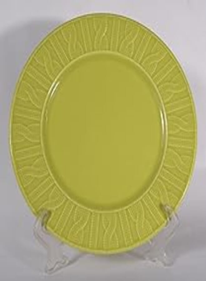 Kutahya KUTAHYA NC ROUND Flat Plate, 23 cm - Green