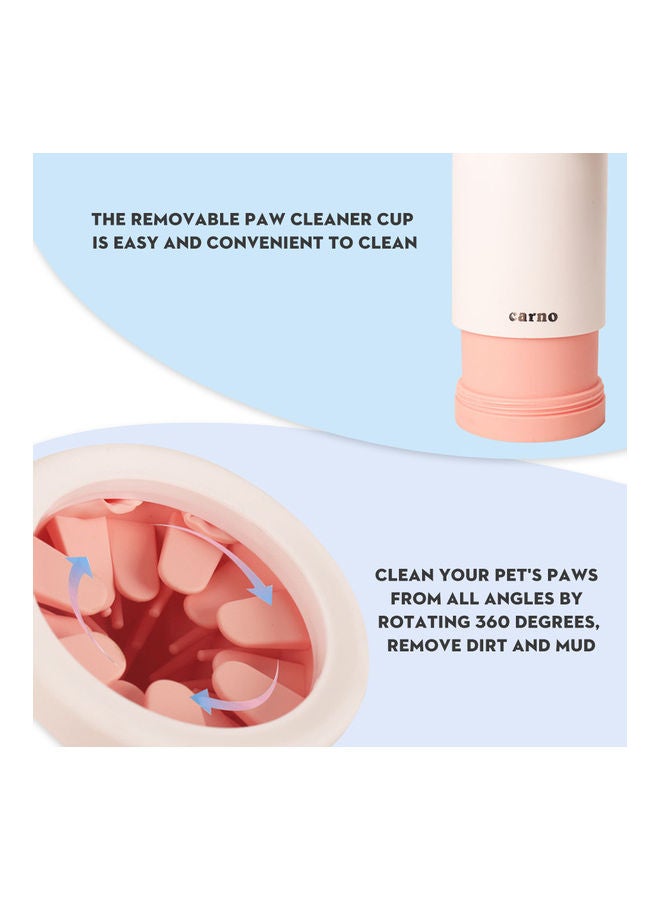 NIBEMINENT Portable Pet Paw Foot Washer Cleaner Cup White 12 x 10.6cm - Image 2