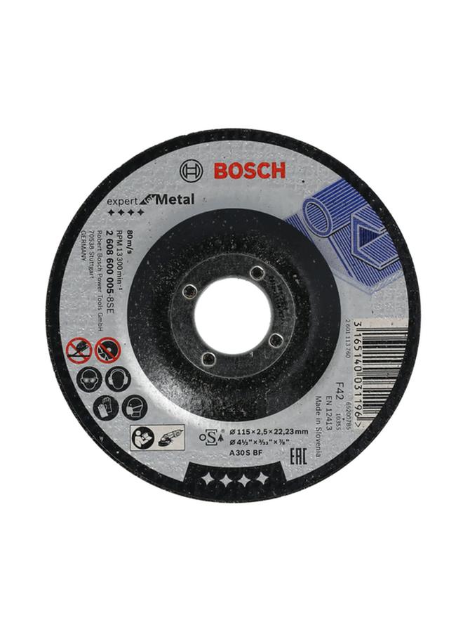 BOSCH High-Speed Fast-Cutting Precisely Engineered Depressed Centre Metal Cutting Disc Black 115mm JE2 608 600 005 - Image 1