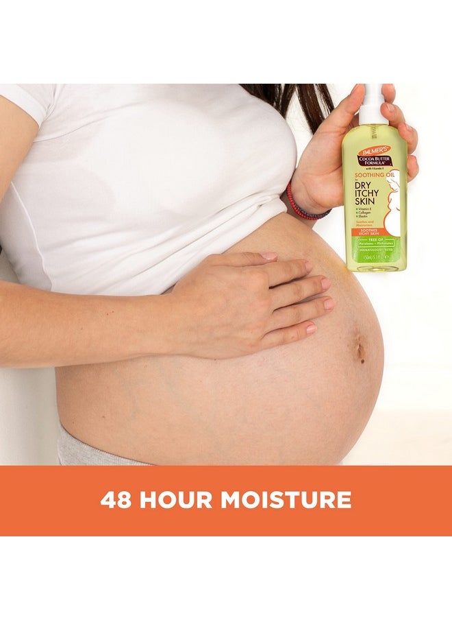 PALMER'S Palmer's Cocoa Butter Formula Soothing Oil with Vitamin E, Dry, Itchy Skin Relief, Pregnancy-Safe Anti-Itch Body Oil, 5.1 Ounces  - Image 5