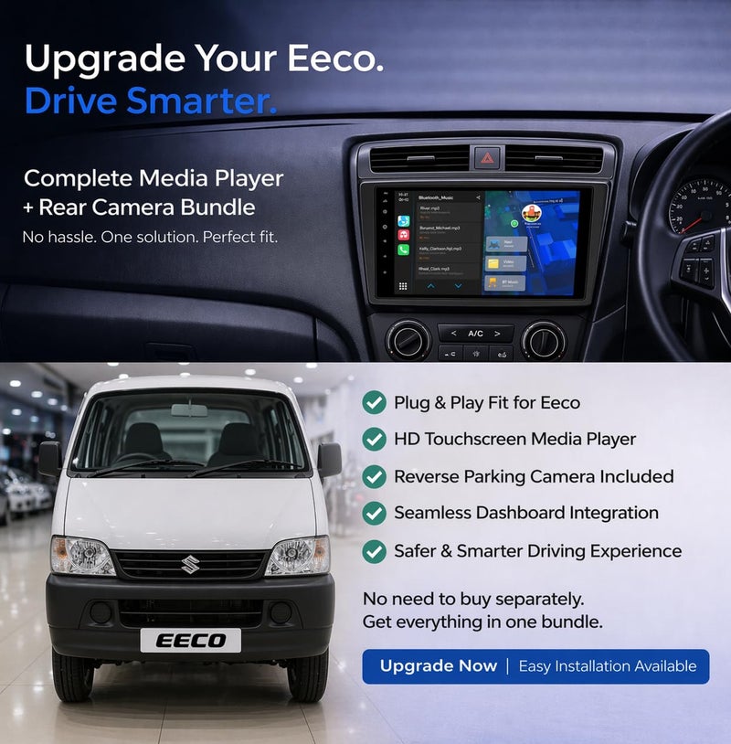 Modorwy Maruti Eeco Original QLED 9” Zlink Car Android Stereo | OS 13 | 4GB+32GB | Display Support Car Play & Android Auto | incl. AHD Rear Camera & Frame - 1 Year Warranty - Image 3
