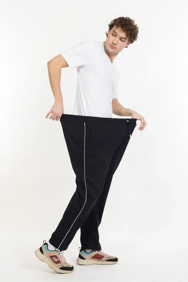 تامباب Large Size Men's Sweatpants with Pocket Zipper Blr-08