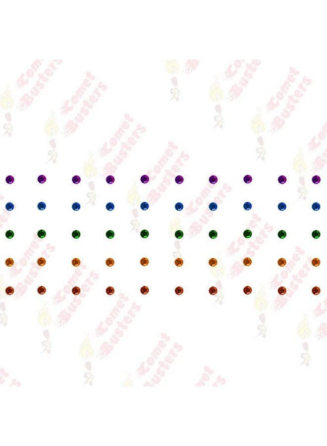 Comet Busters Beautiful Multicolor Stone Bindi (3 Mm) (Bin1014) - Image 5