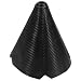 Tongze 16mm Manual Car Shift BootCarbon Fibre Leather Gear Shift Cover for Dust Prevention ProtectionUniversal Car Interior AccessoriesBlack - Image 2
