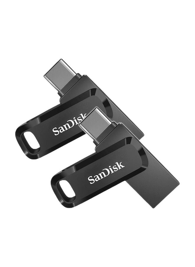 sandisk 128 GB Ultra Dual Drive Go USB 3.2 Gen 1 Read Speed 400 MBps Type-C Flash Drive, Black, smartphone tablets and macs - SDDDC3-128G-G46 128 GB 128 GBBundle - Image 1