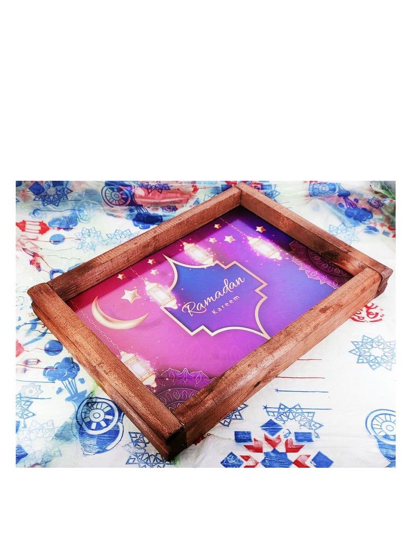 صينية خشب مضيئه اشكال رمضان (شكل رقم 4) - Image 2