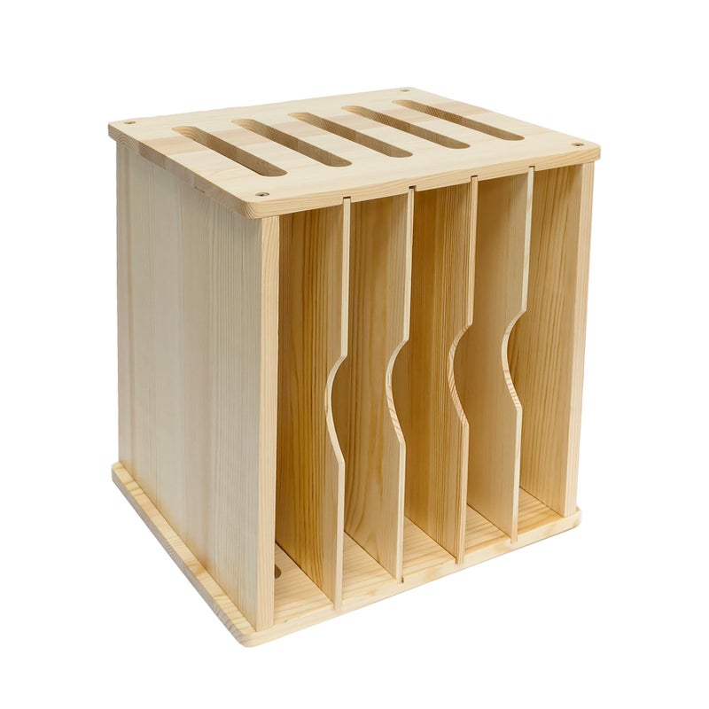 KMHGD Tray Dividers for Kitchen Cabinet, 6 Tier Cabinet Vertical Tray Dividers, 16.7" W x14.13" H x12.4" D, for Cookie Sheets, Baking trays, Cutting Board, Pans, for Organizing Cabinets, 5 Years Warranty - Image 1