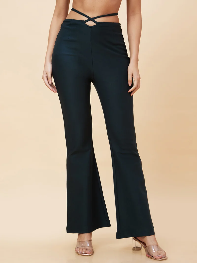 globus Women Mid-Rise Bootcut Trousers